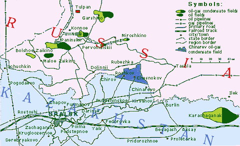 Обзорная карта Чинаревского лицензионного блока