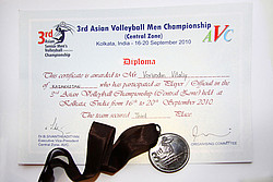 Диплом и медаль за 3 место в III Чемпионате Азии